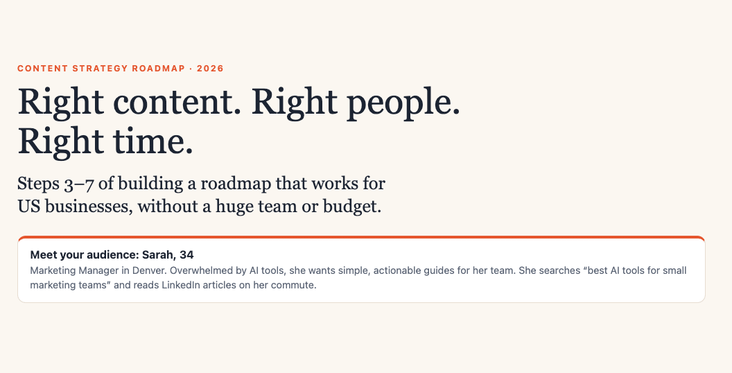 Content Strategy Roadmap